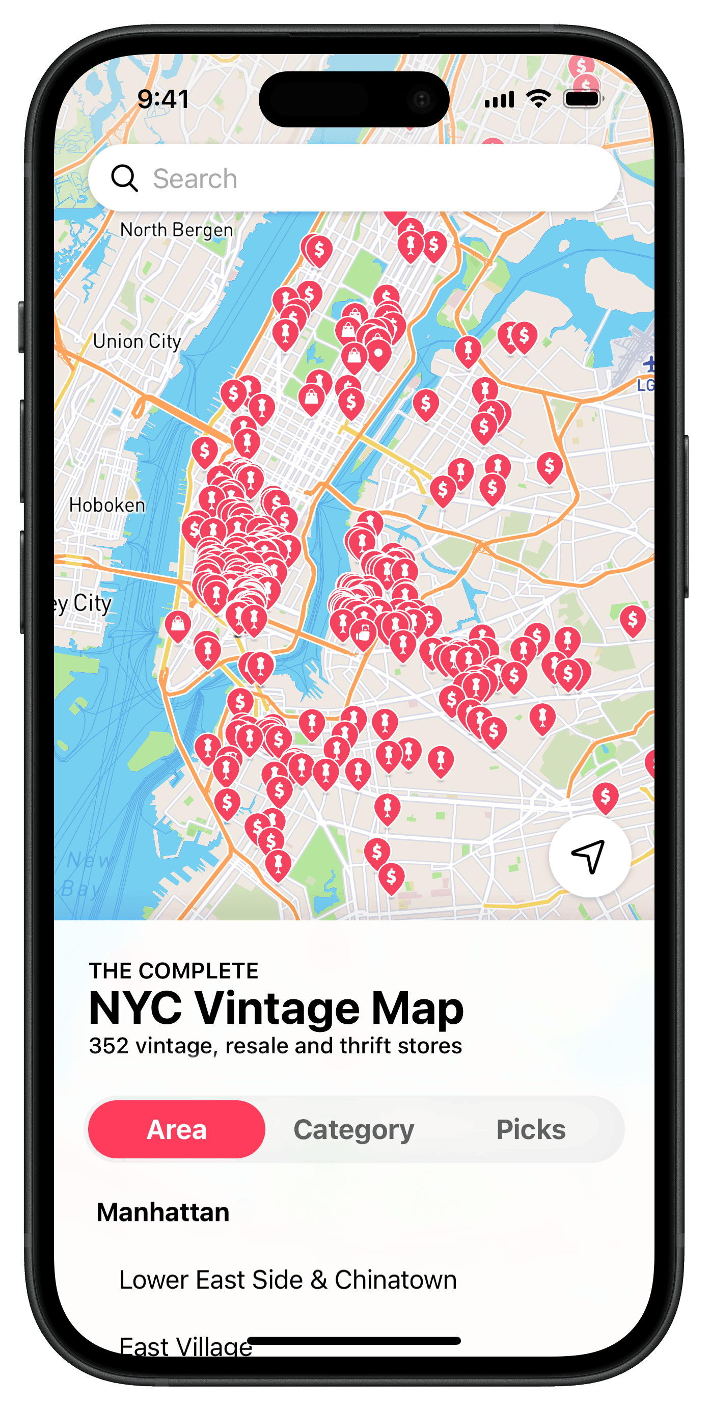 NYC Vintage Map screenshot 1